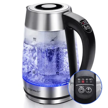 Aigostar Cris, bouilloire en verre à température réglable 1,7 l
