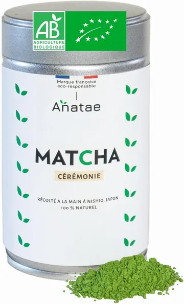 Anatae, matcha cérémonie bio du Japon, 80 g