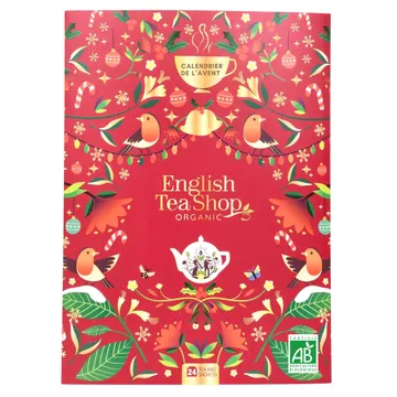 English Tea Shop, calendrier de l'Avent thé et infusions bio en forme de livre, 24 sachets