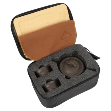 LA HUATE théière en argile pourpre de 200 ml et tasses de 70 ml